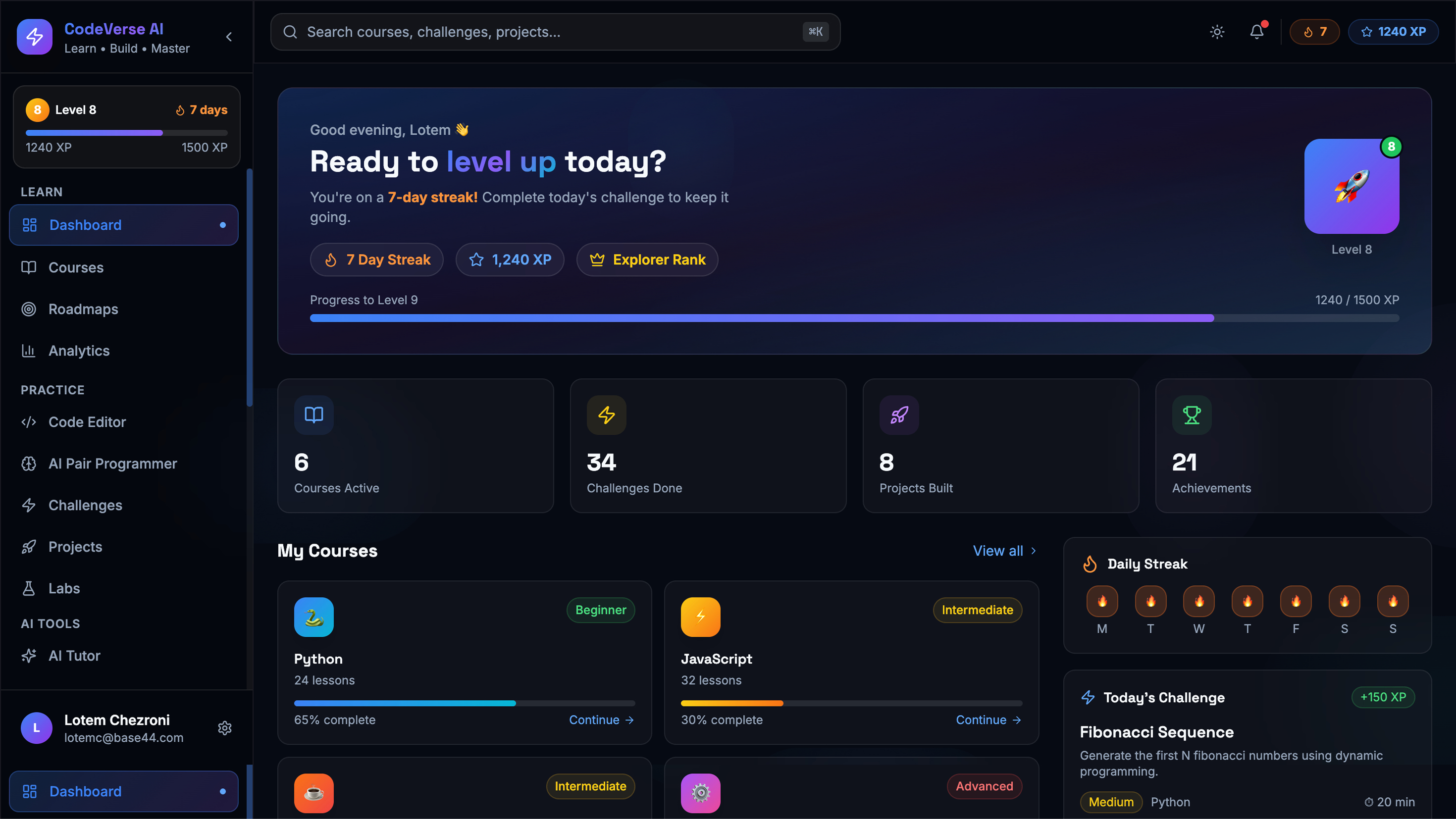 CodeMaster template preview