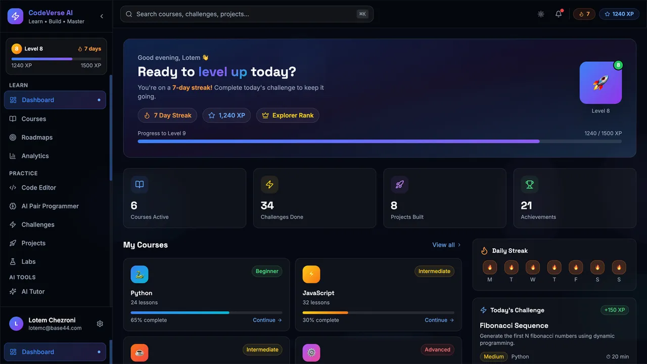 CodeMaster template preview