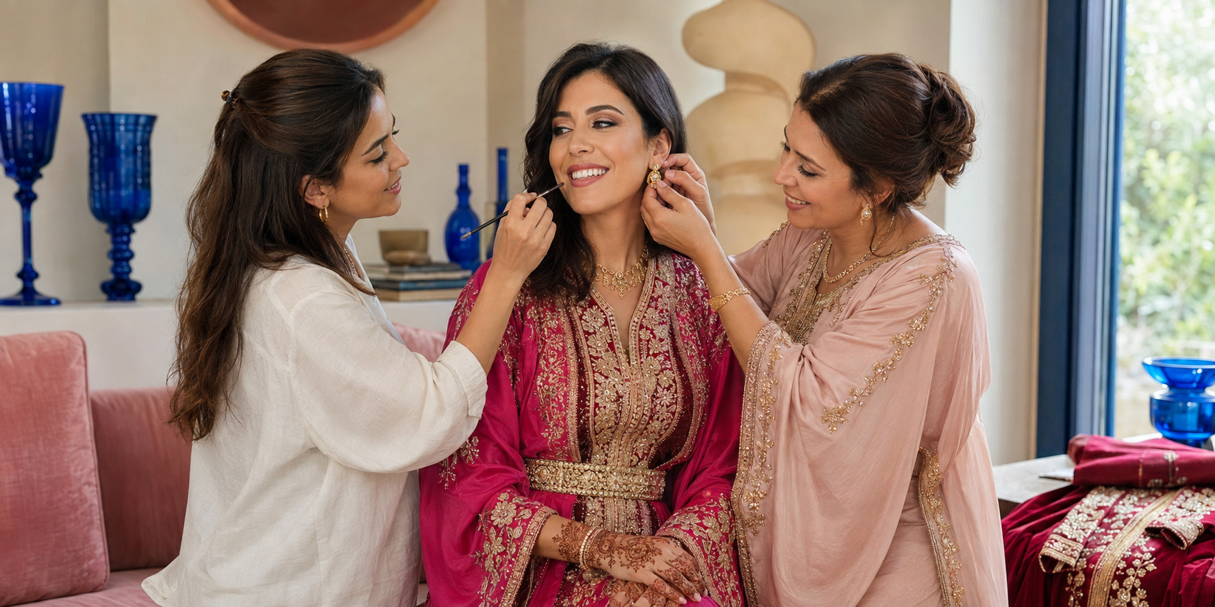 Préparation beauté pour un mariage marocain sur plusieurs jours
