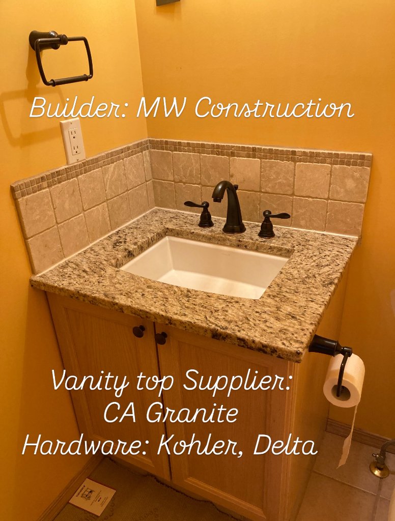 Vanity countertop replacement — MW Construction and Landscaping project 4 in Edmonton & Beaumont, Alberta