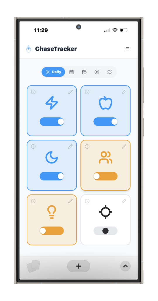 ChaseTracker Horizons daily dashboard