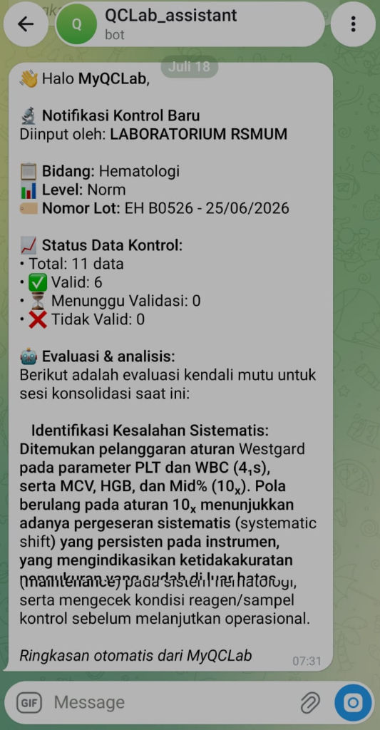 Telegram Bot Notification