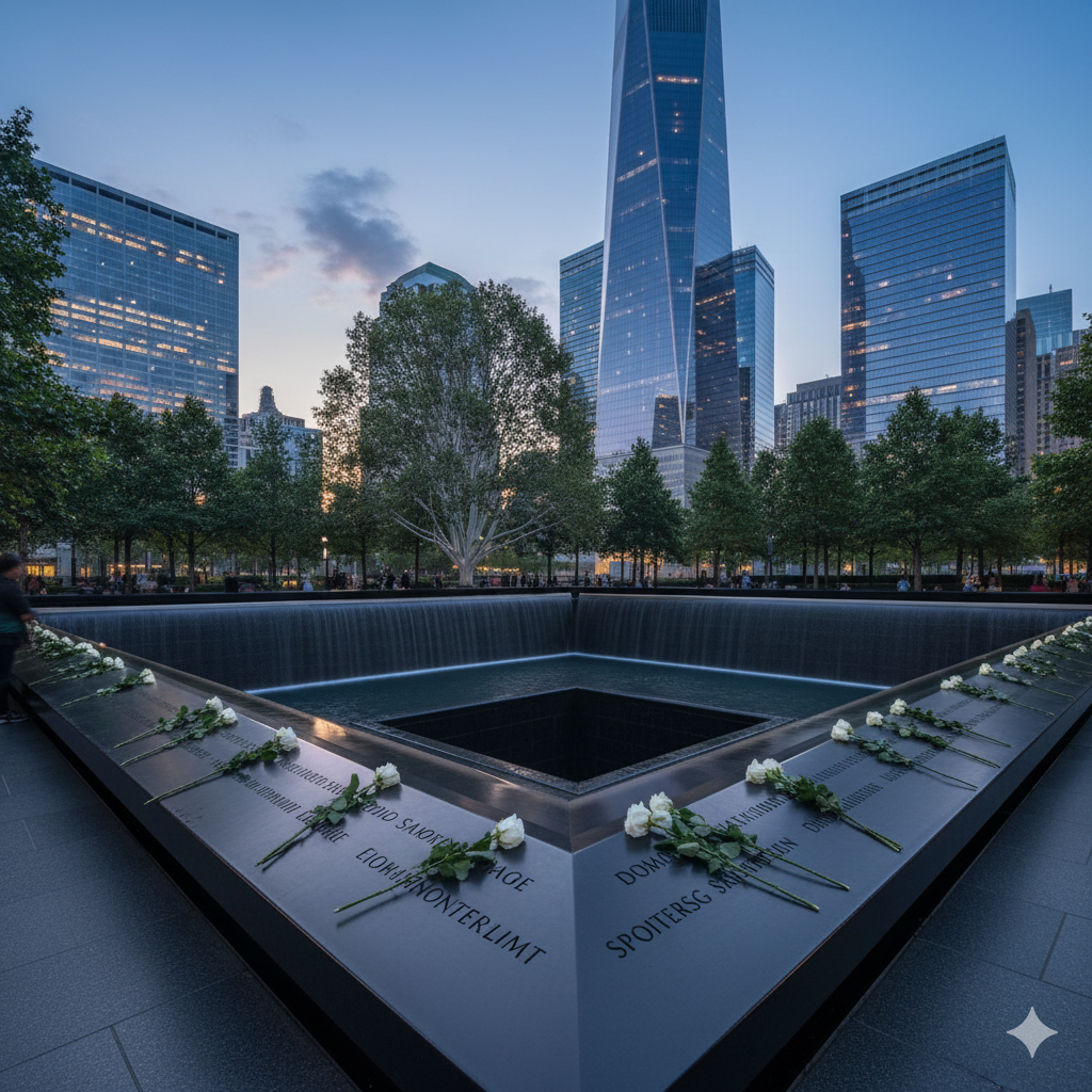 9/11 Memorial reflecting pool
