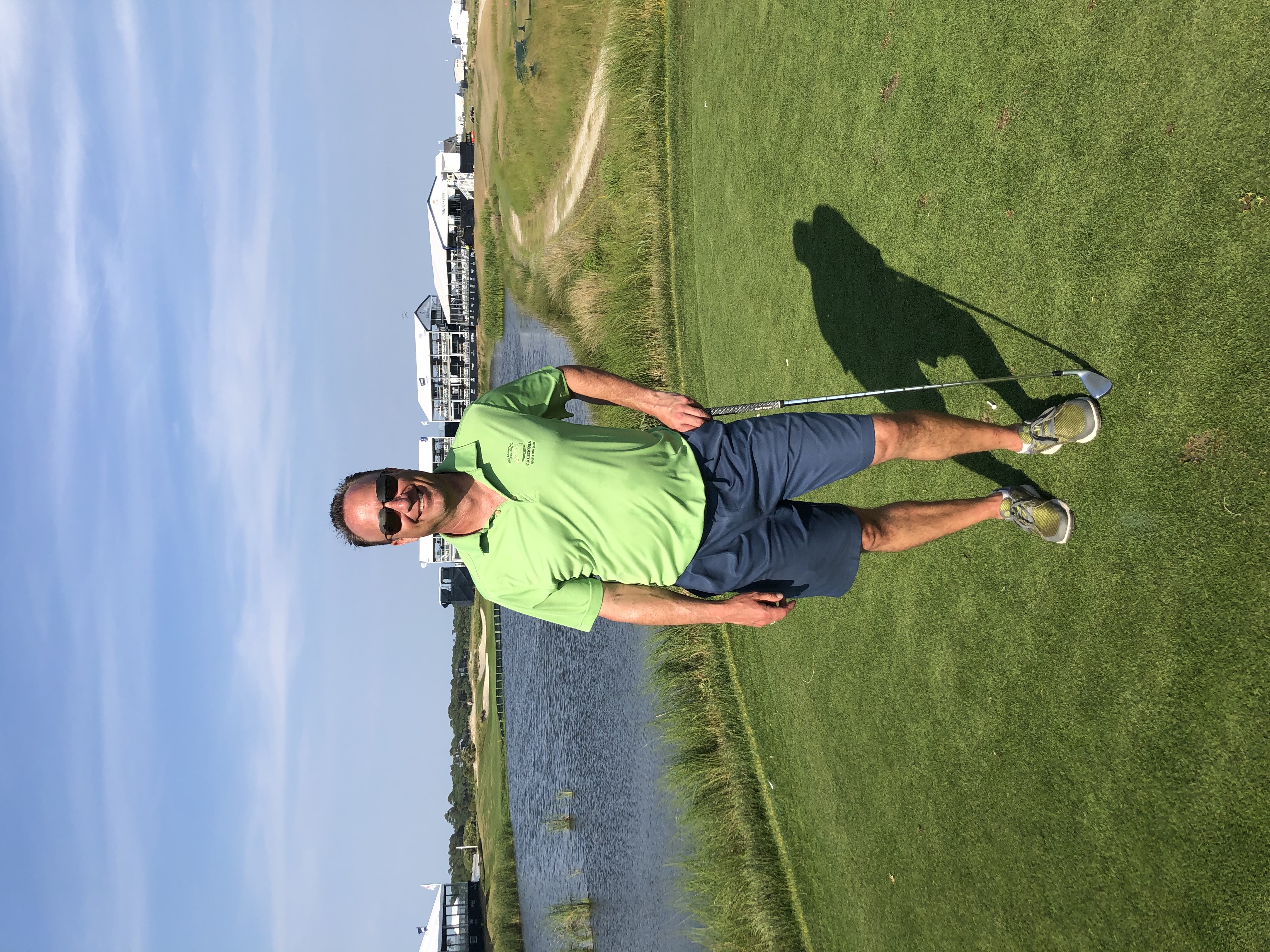 Alan Blondin on the golf course