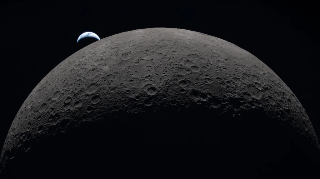 Moon with Earth
