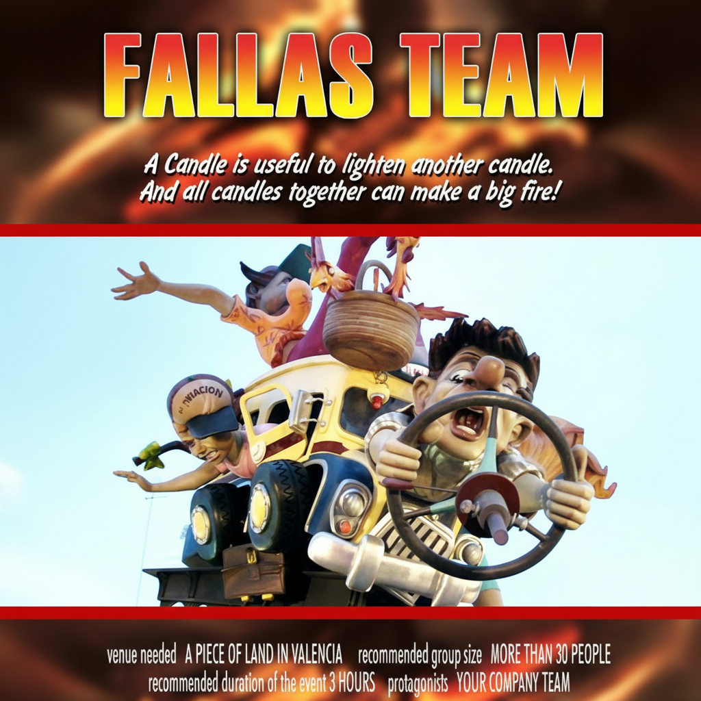 FALLAS TEAM — actividad de team building organizada por Dreams & Adventures