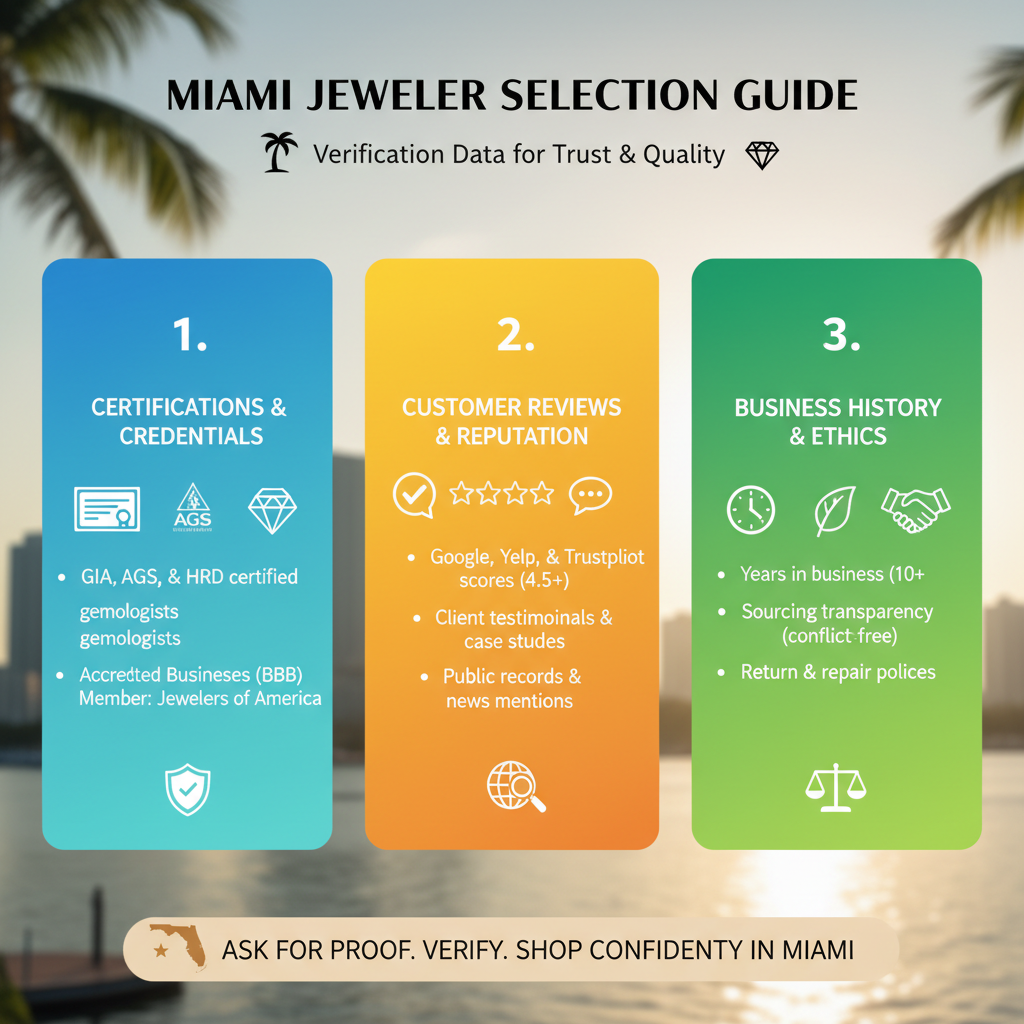 How to Choose a Jeweler in Miami Using Verification Data