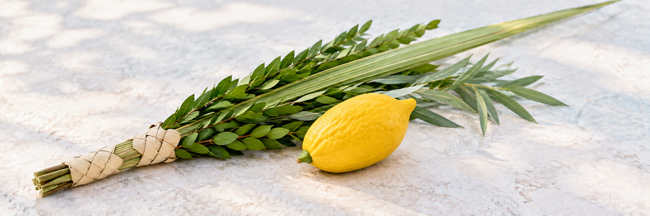 Lulav and etrog for the Sukkot mitzvah
