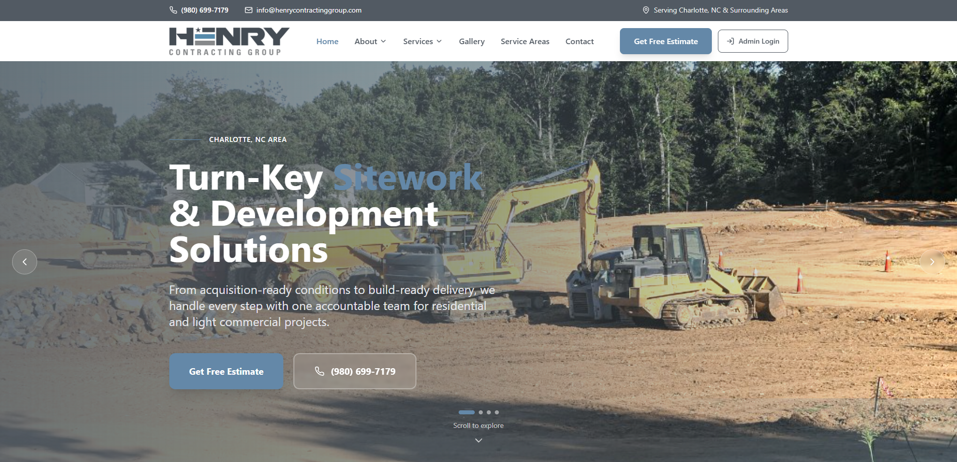 Henry Contracting Group screenshot