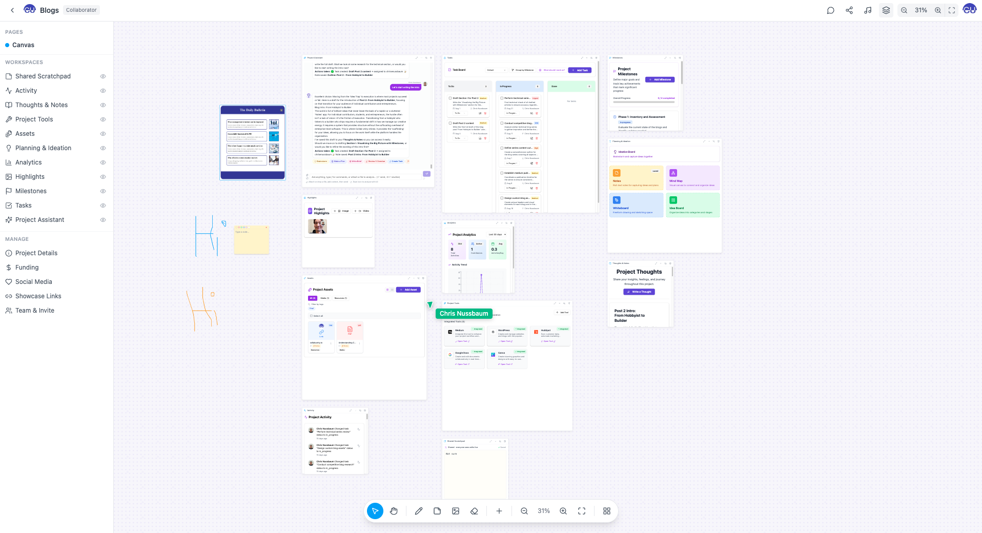 Collab Unity Workspace Canvas
