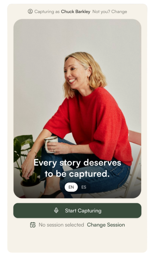 Start capturing screen
