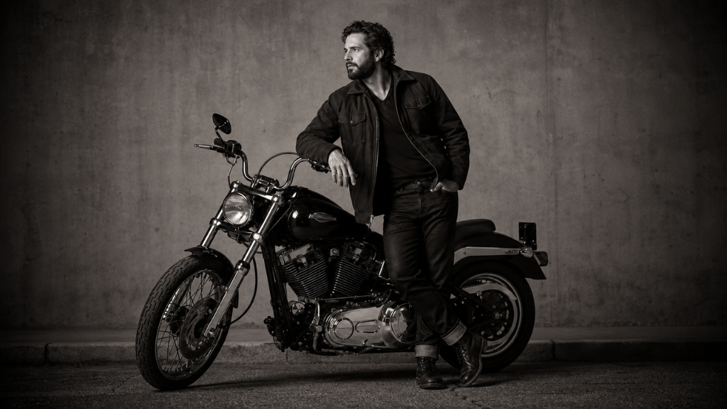 Sample motorcycle portrait