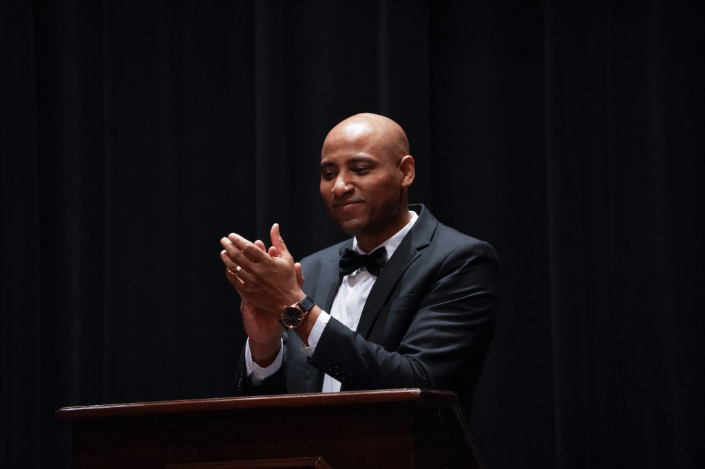 Ryan Rogers speaking at VCA Gala 2025
