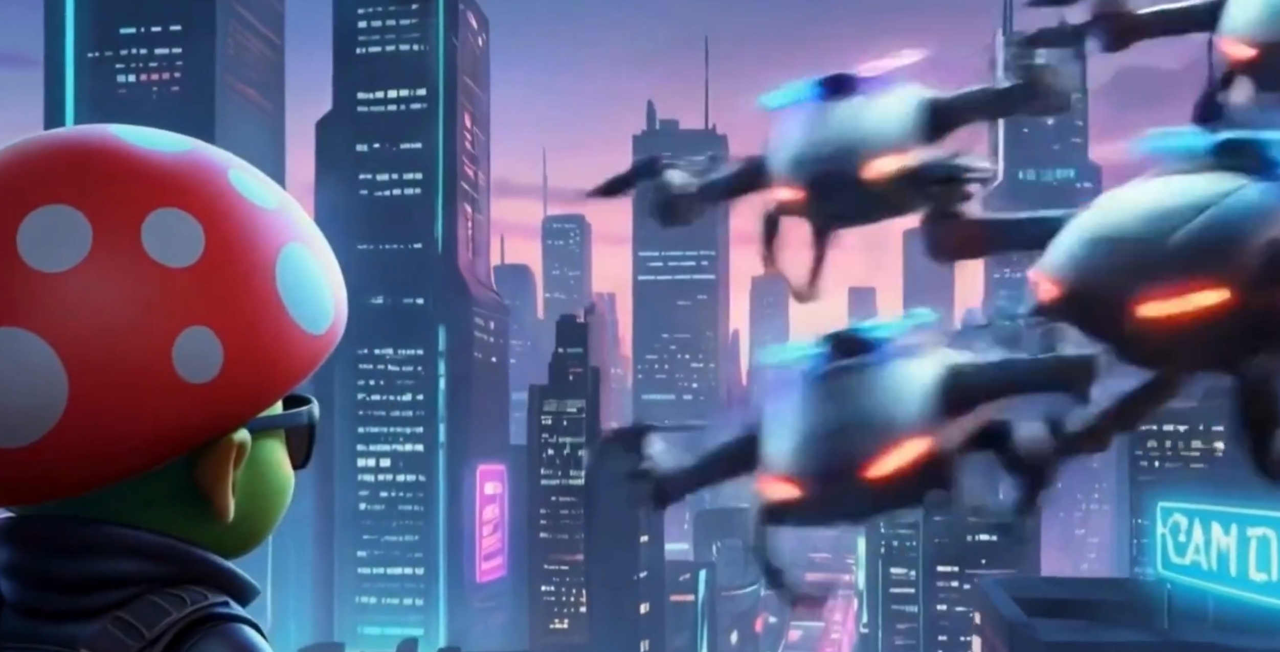 AI drones patrol the city