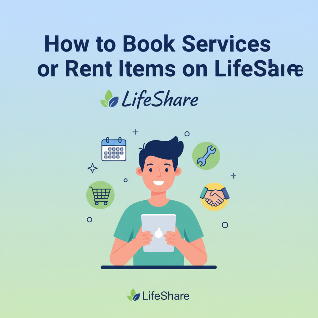 How to Book Services or Rent Items on LifeShare