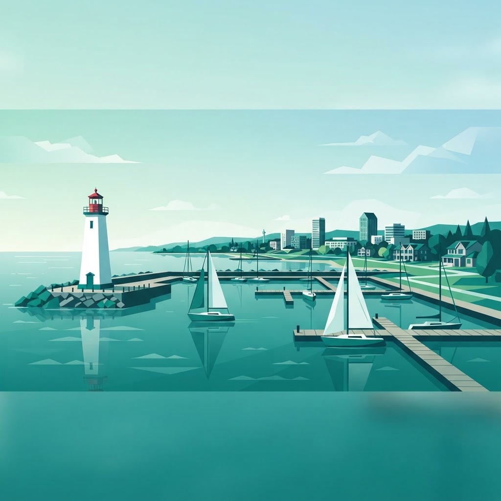 Oakville courier service area illustration