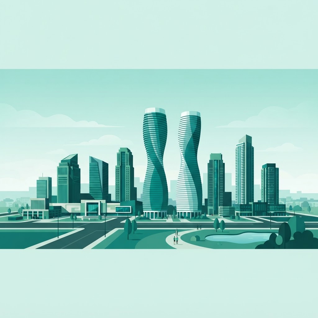 Mississauga courier service area illustration