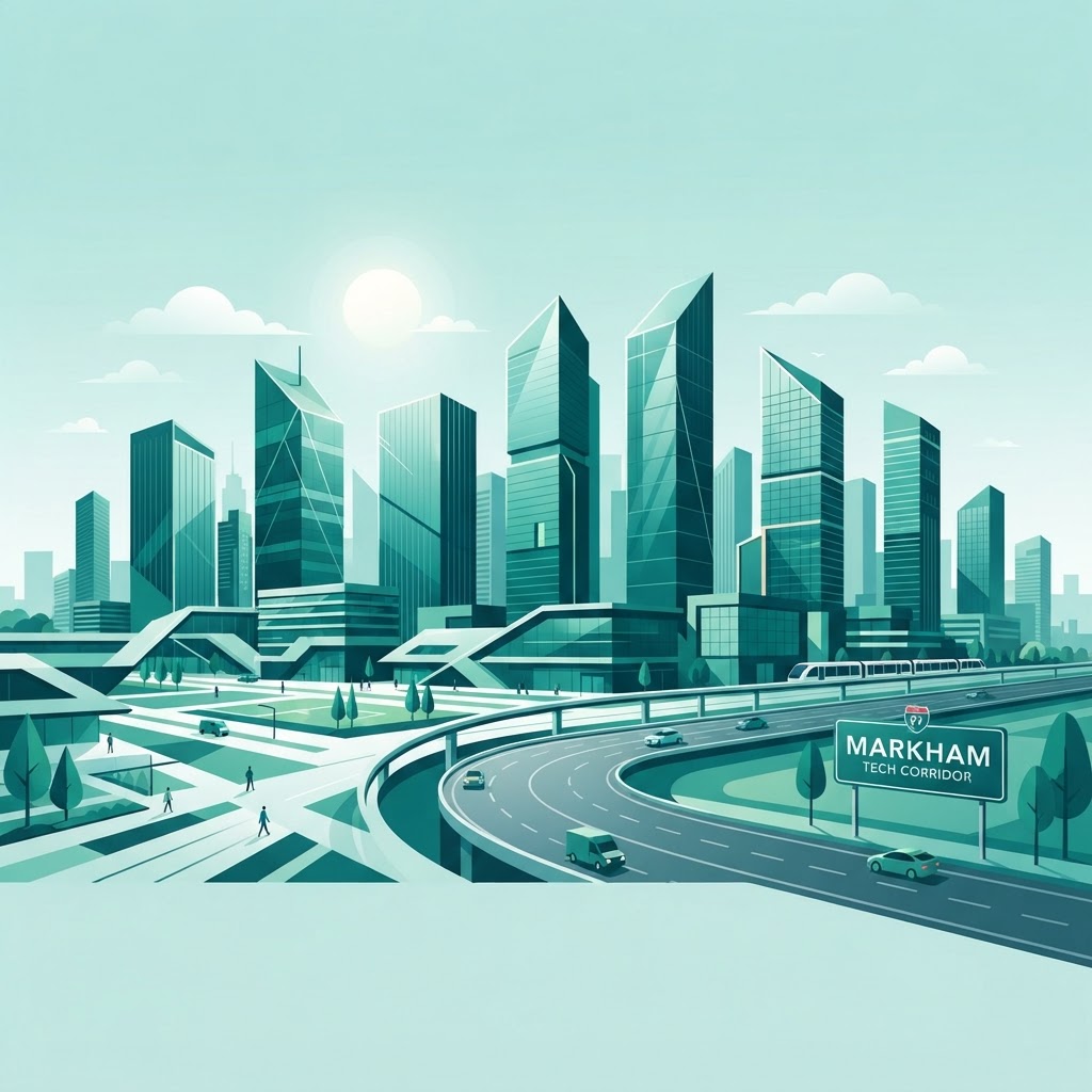 Markham courier service area illustration