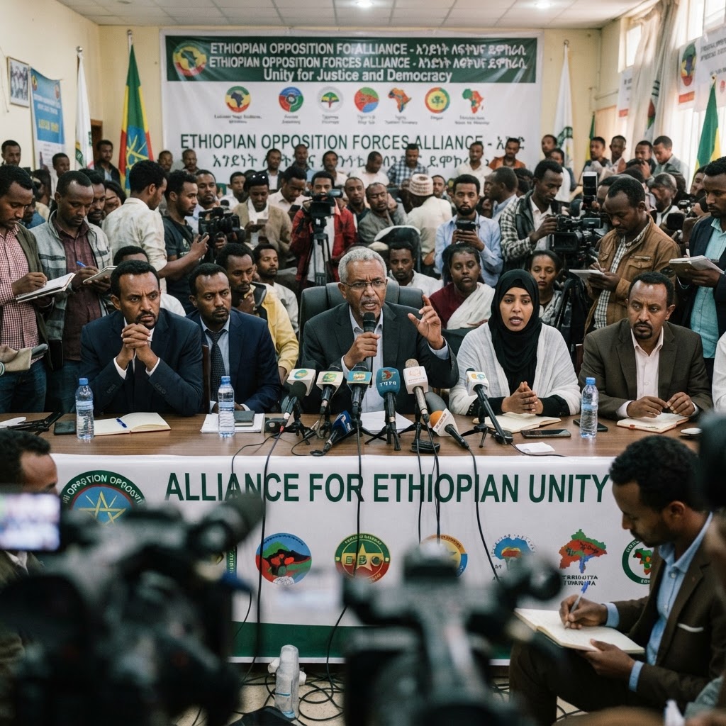 Opposition groups form alliance in Ethiopia