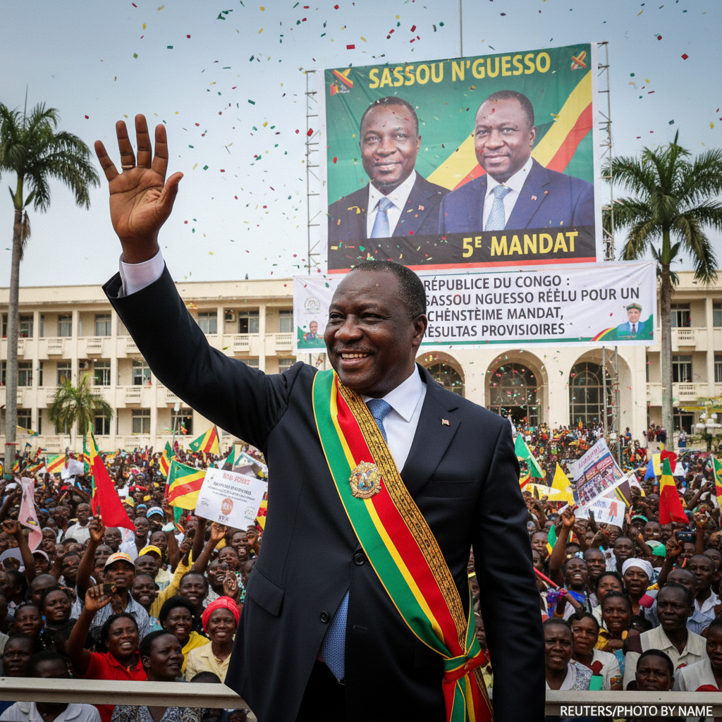 Republic of Congo's President Reelected to Fifth Term, Provisional Results Show