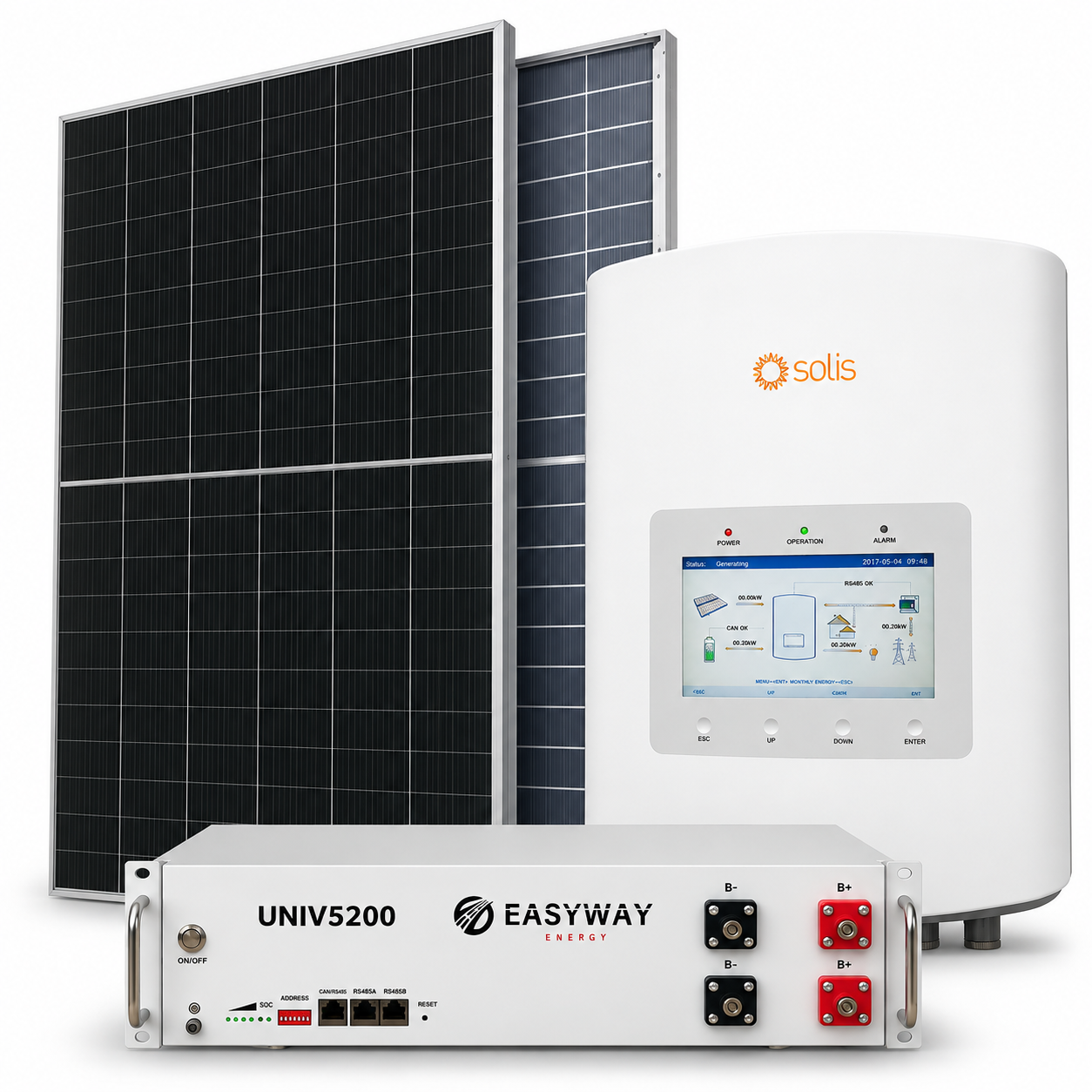 Φωτοβολταϊκό Σύστημα 5 kWp με Μπαταρία 5,22 kWh
