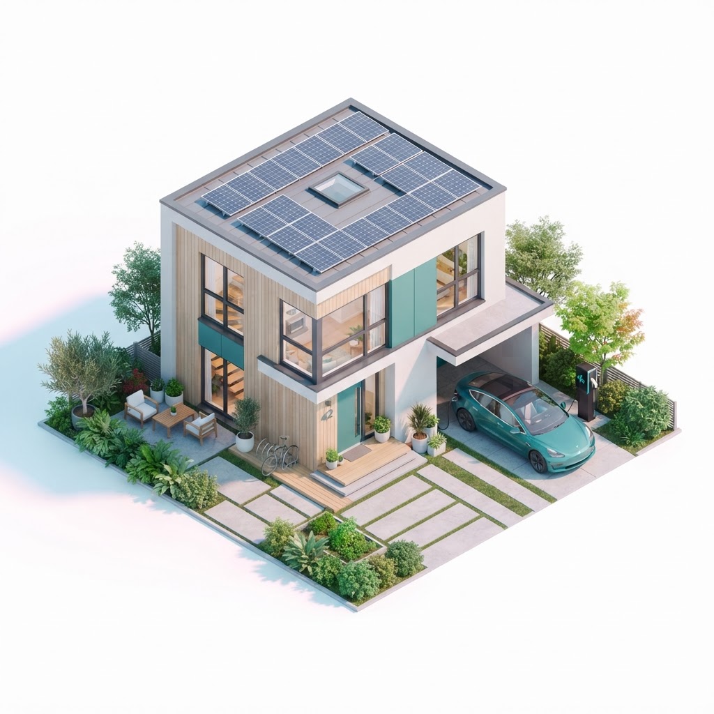 Κτήριο με φωτοβολταϊκά ANG Solar
