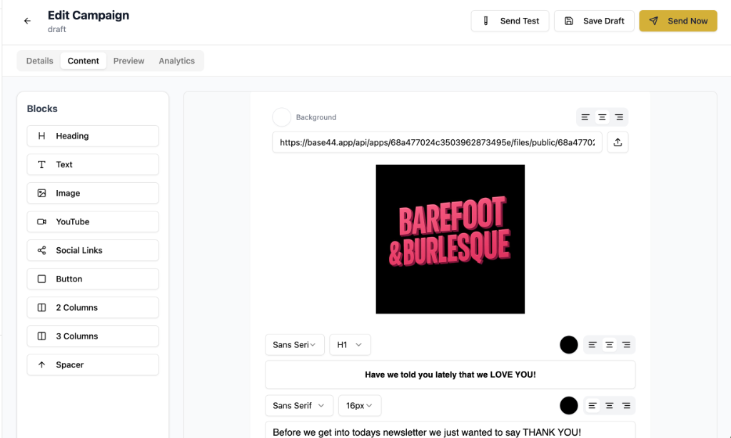 Email Campaign Builder