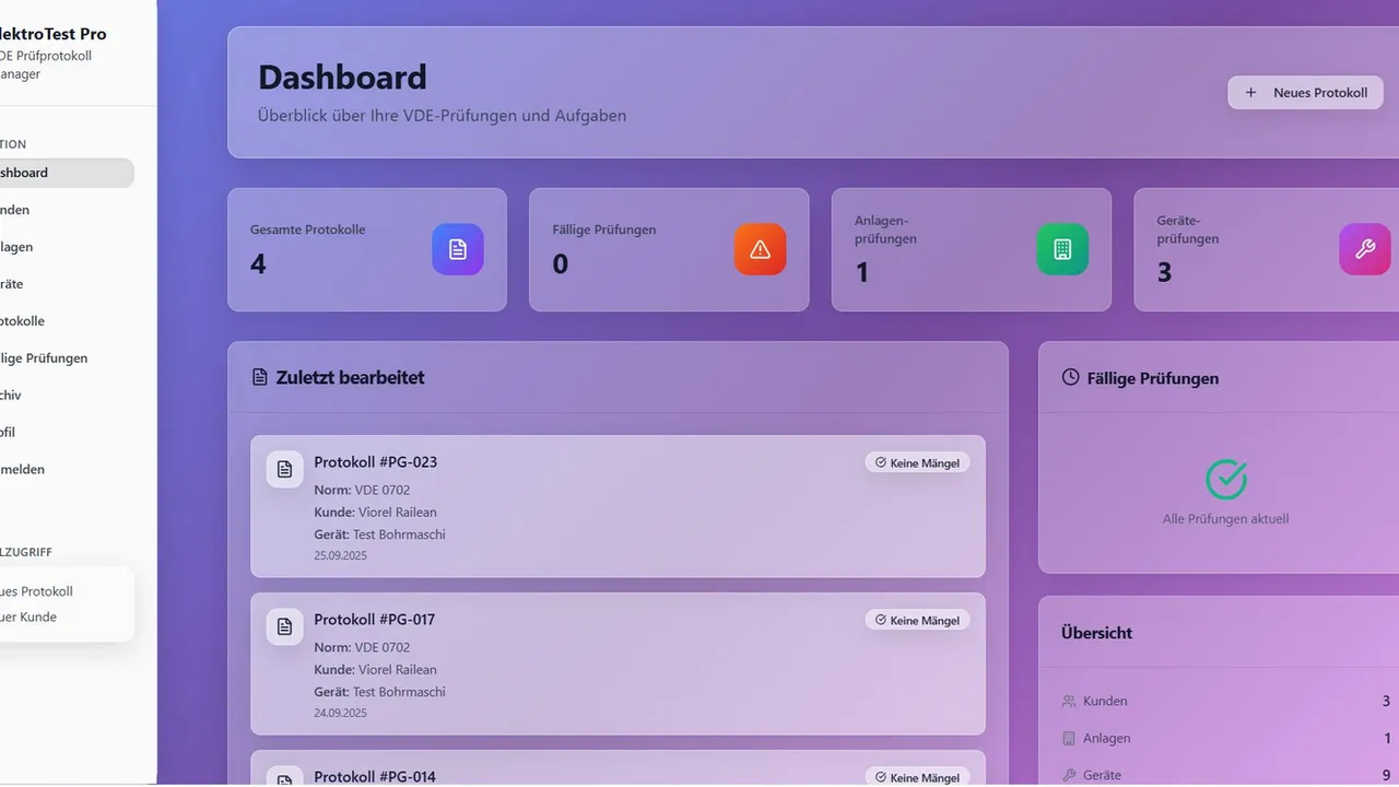 ElektroTest Pro template preview