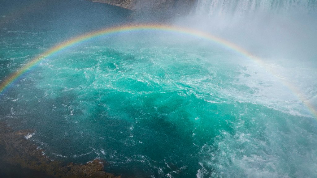 Rainbow waterfall