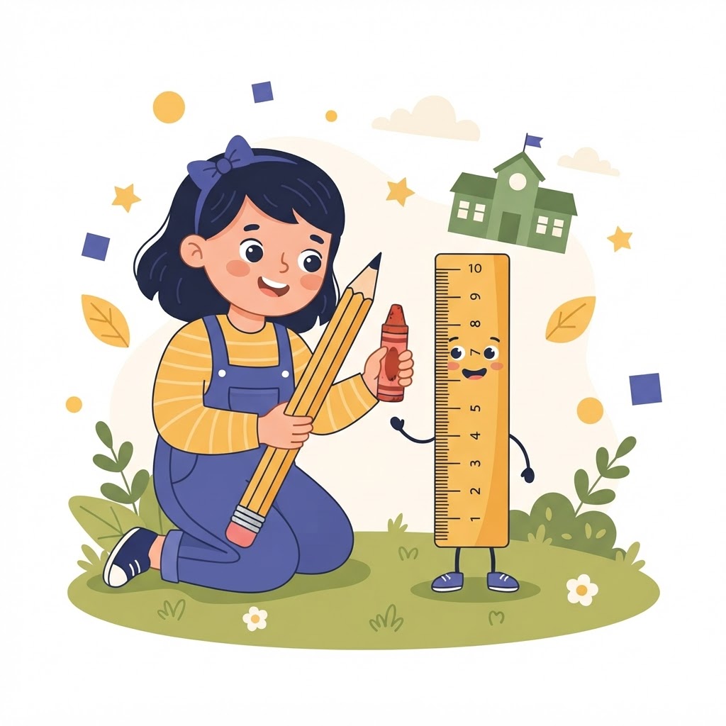 Measurement Basics - Grade 1 Math Workbook