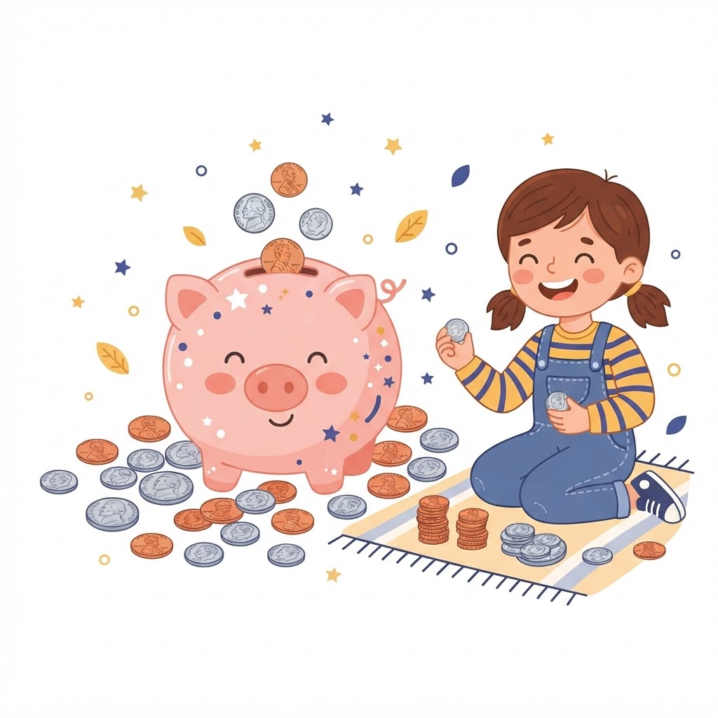 Money: Counting Coins - Grade 1 Math Workbook