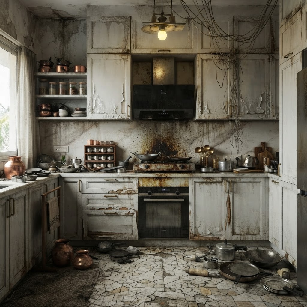 Modular Kitchen Transformation before renovation