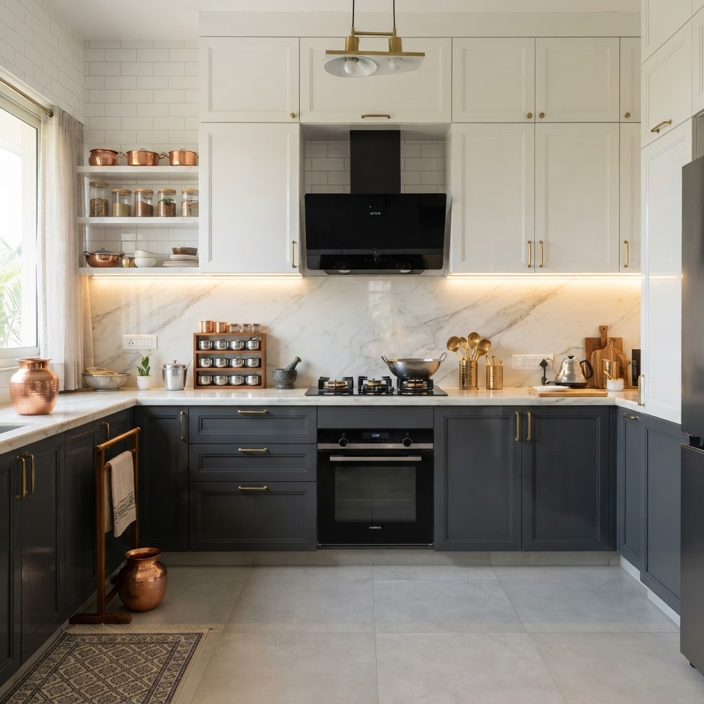 Modular Kitchen Transformation after renovation