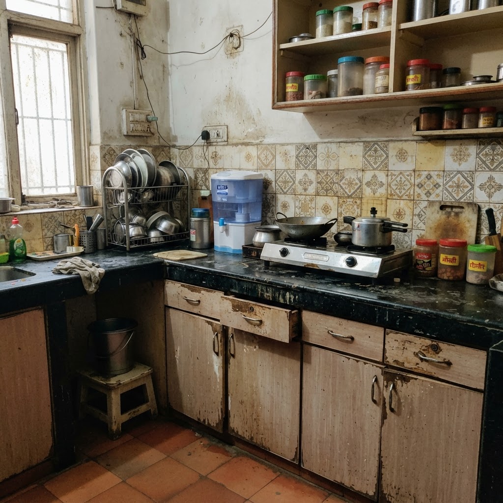 Modular Kitchen Transformation - before renovation