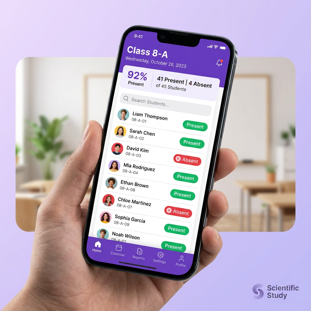 Scientific Study Mobile App - Attendance