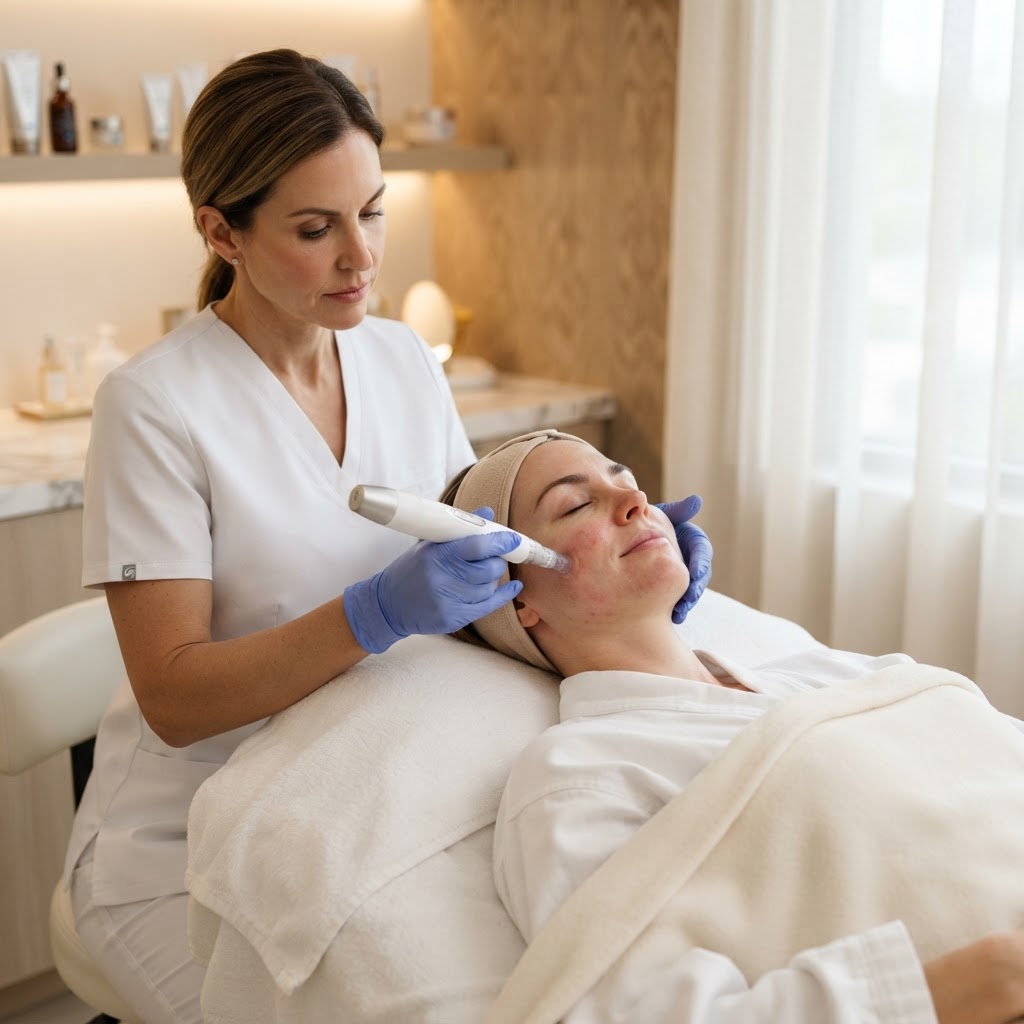 Microneedling with a Nurse Injector at Everyday Beauty Med Spa in Gilbert, AZ