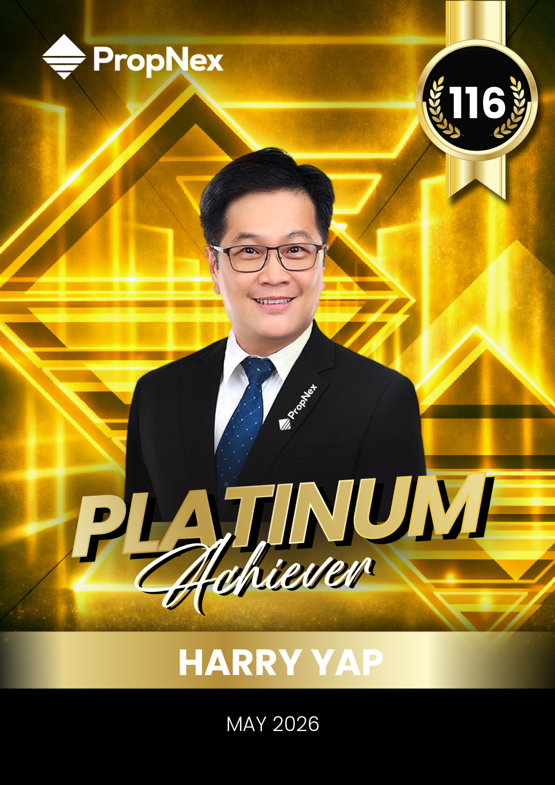 Harry Yap — Platinum Award