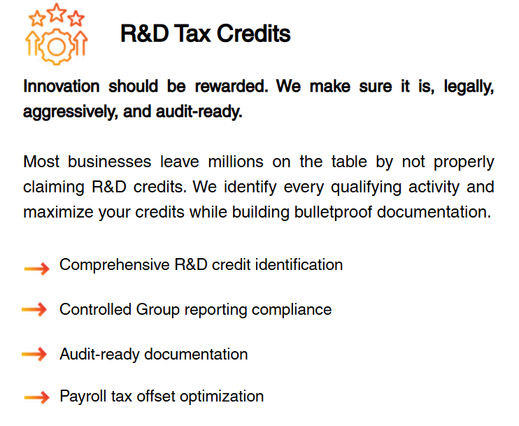 R&D Tax Credits