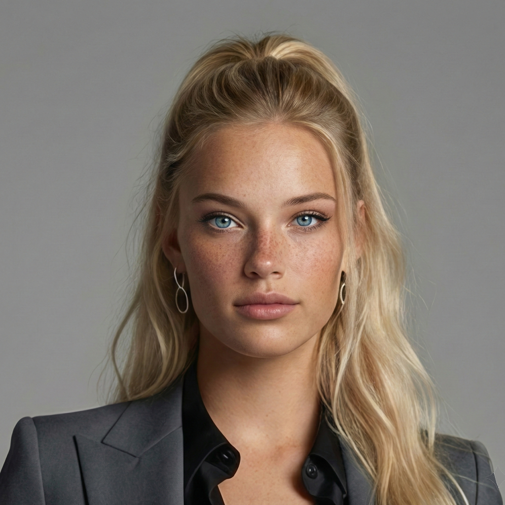Nikita brand character portrait