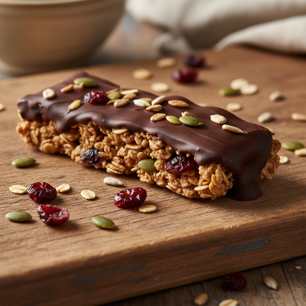 Granola Fruits & Seeds Dark Chocolate – handcrafted protein bar by The Smoothie Dude in Fairburn, GA