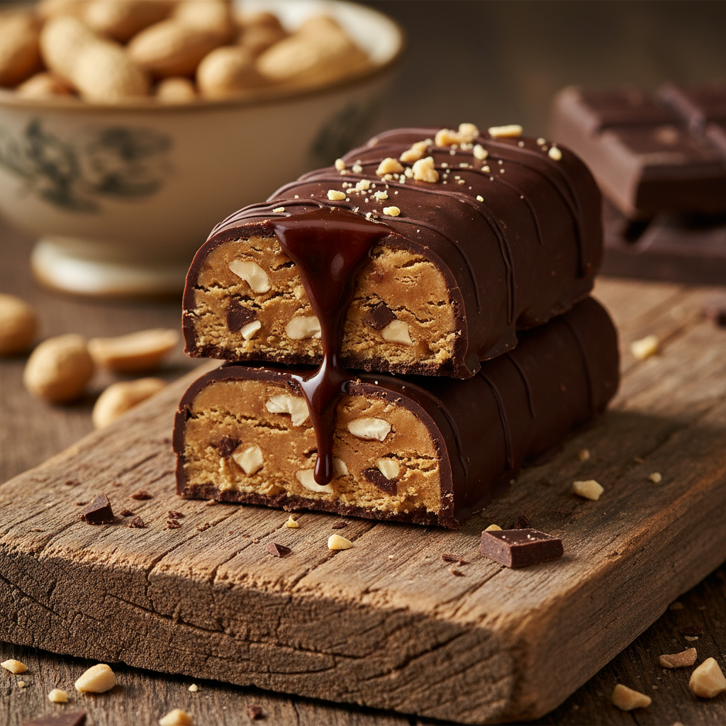 Peanut Butter Dark Chocolate – handcrafted protein bar by The Smoothie Dude in Fairburn, GA