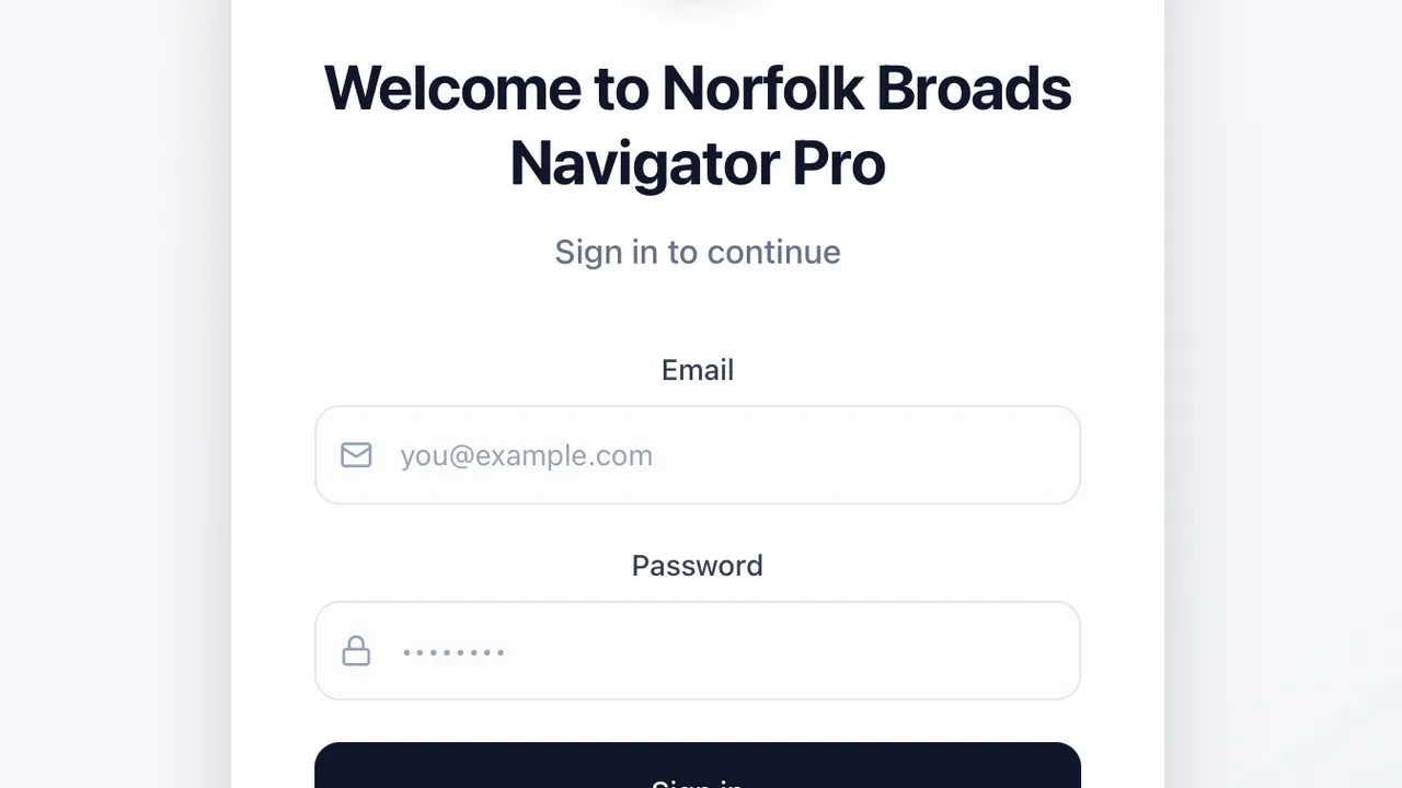 Nav Pro template preview