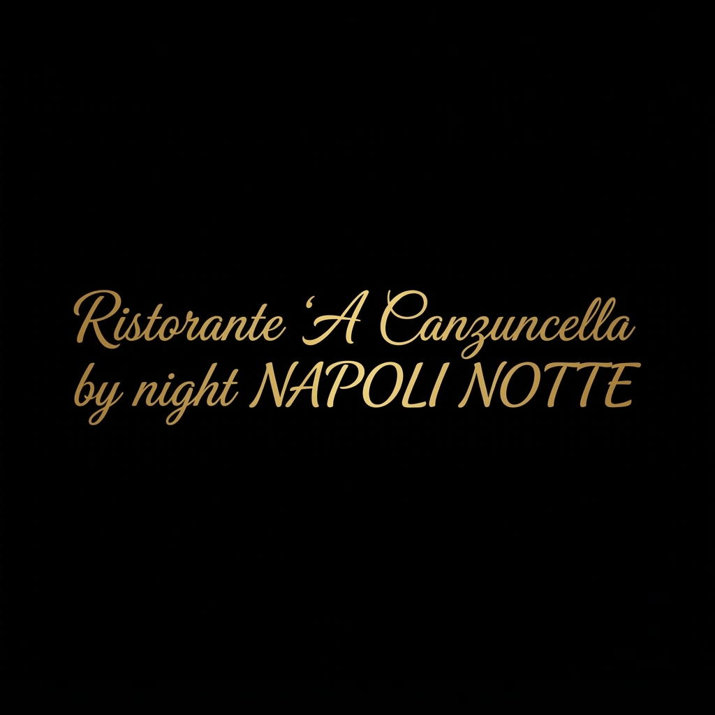 Ristorante 'A Canzuncella by night NAPOLI NOTTE
