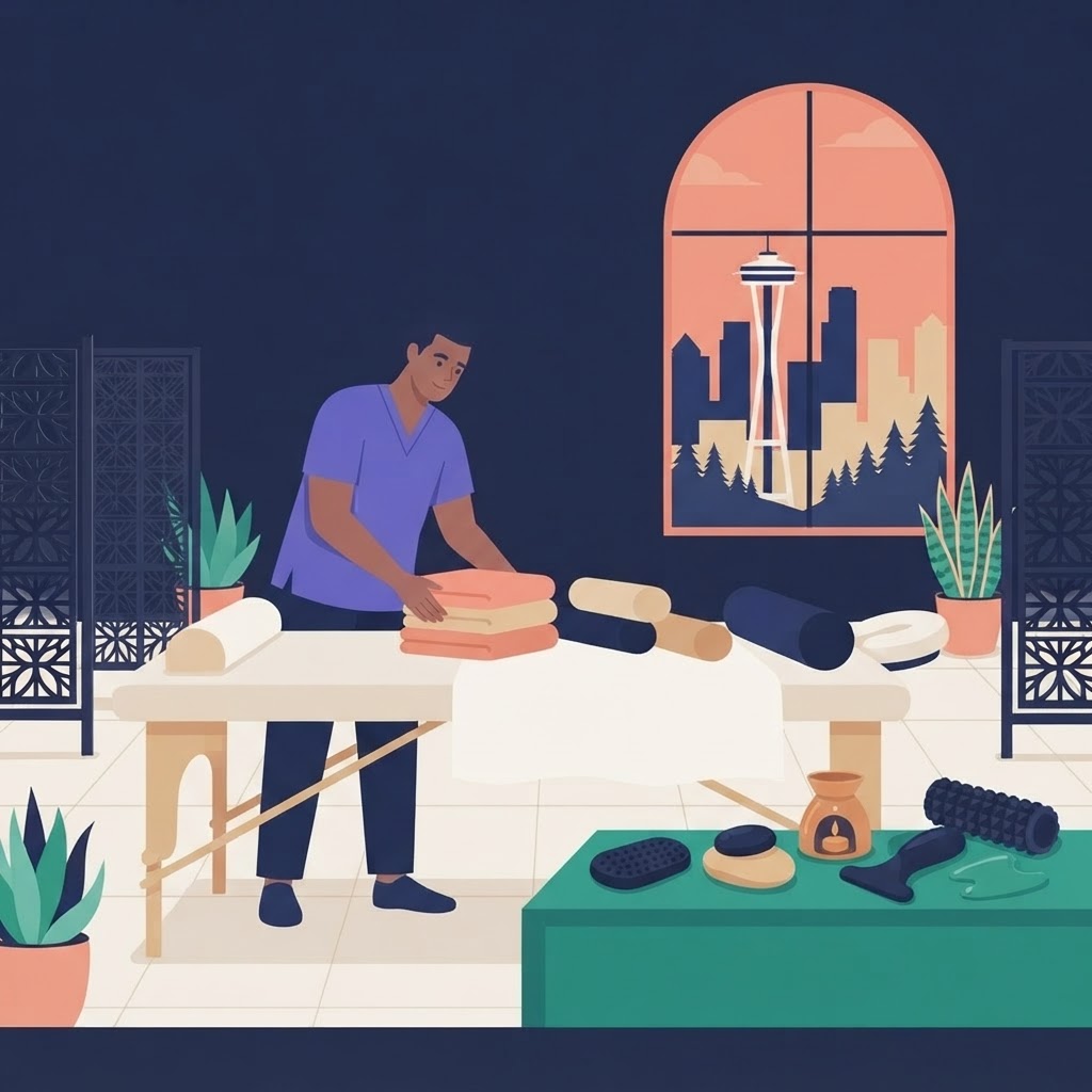 Technique preparation for Exploring Male Massage Services in Seattle
