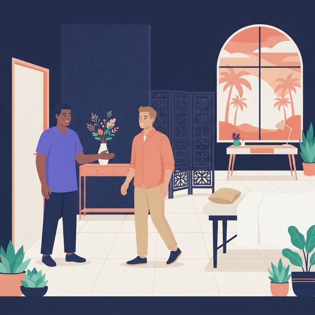 Studio welcome for Gay Massage Finder: Your Guide to Licensed Male Therapists