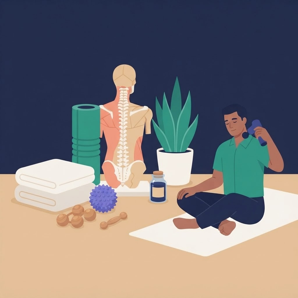 Therapeutic tools for Self-Massage Techniques: 10 Ways to Release Tension at Home