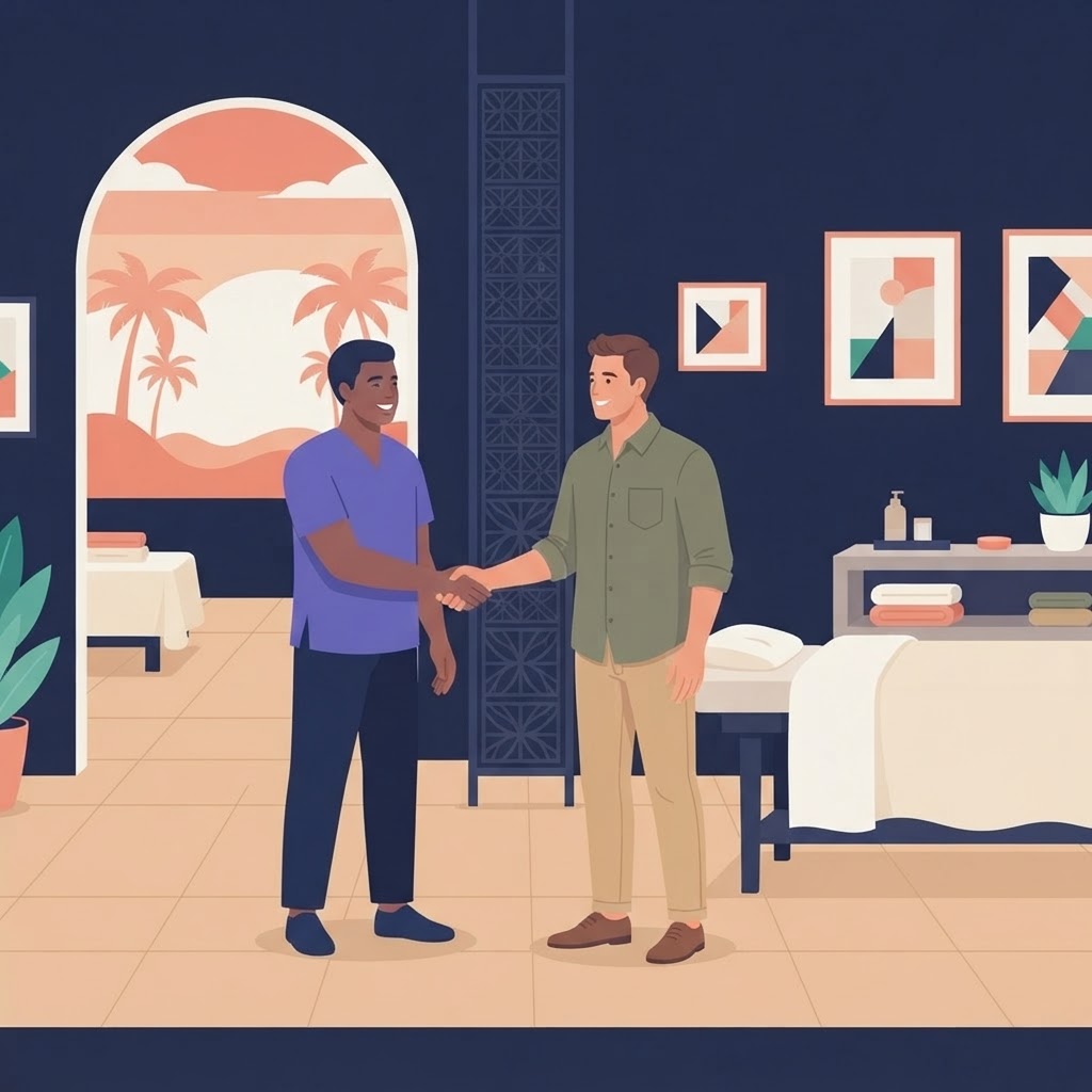 Studio welcome for Top 10 Health Benefits of Regular Massage Therapy: Science-Backed Evidence