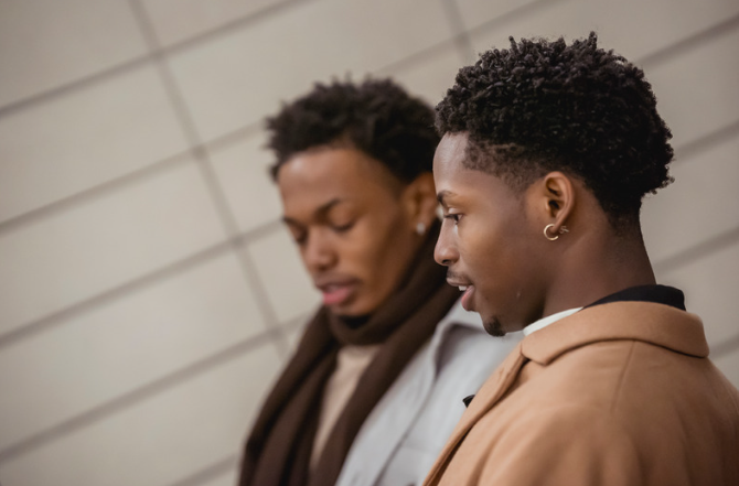 Young men in community