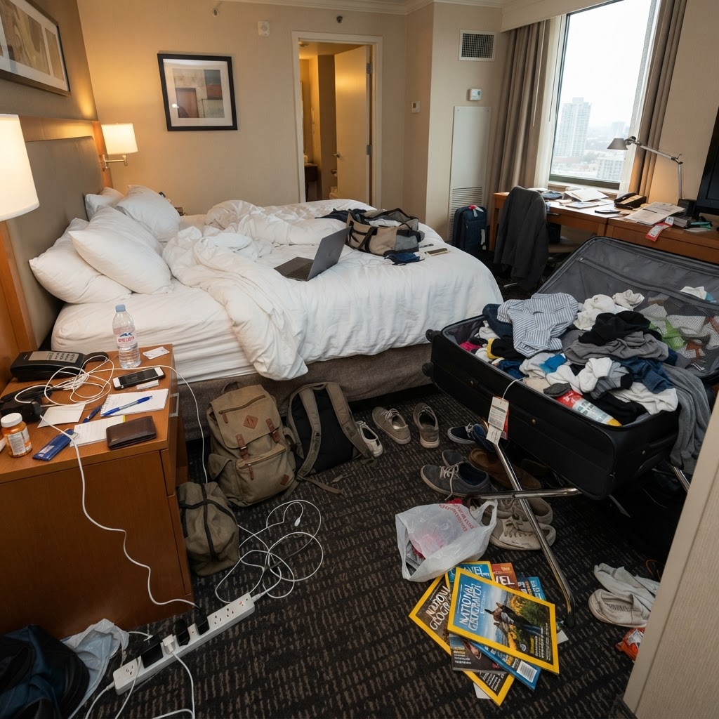 Bedroom — before AI processing