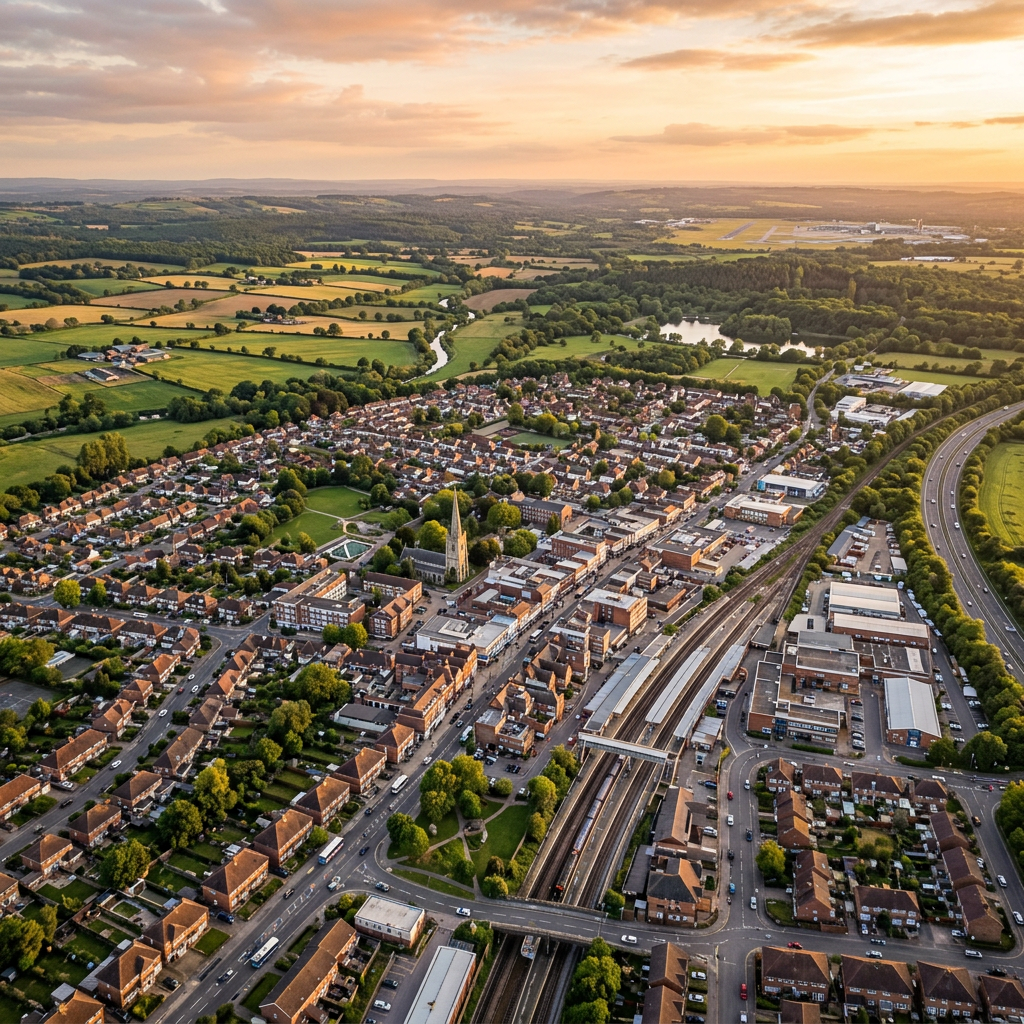 Holiday in Crawley Sussex, England